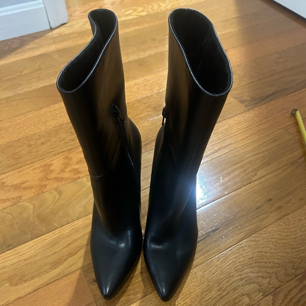 Charles By Charles David Palisades Black Mid Calf Heeled Boots 8 NWOB - Picture 13 of 16